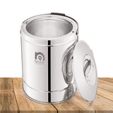 NanoNine Hot King 10 L Double Wall PUF Insulated Stainless Steel Serving Pot with Steel Insulated Lid.