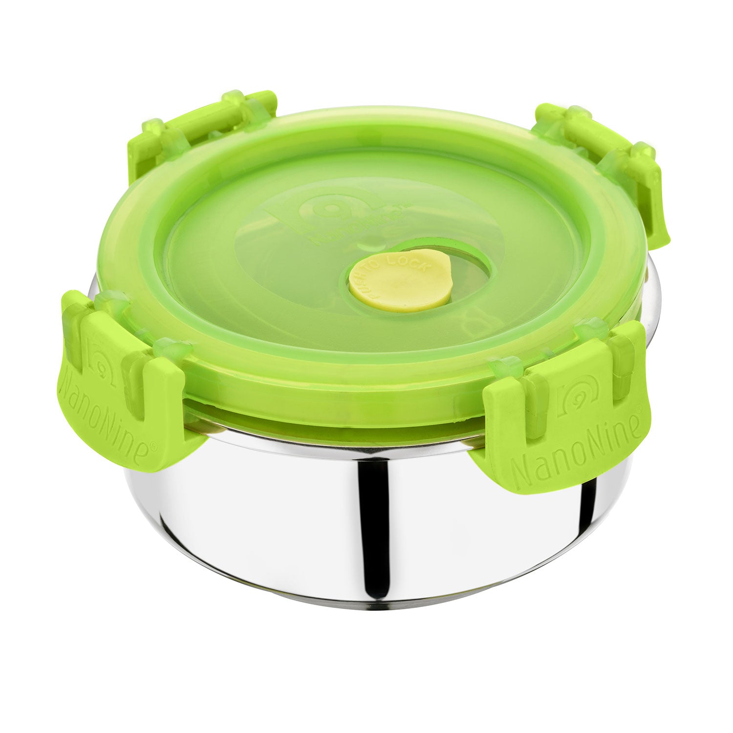 NanoNine Insulock 450ml Green Double Wall Insulated Stainless Steel Lunch Box.