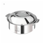 NanoNine Hot Chef Double Wall Insulated Hot Pot Stainless Steel Casserole with Steel Lid