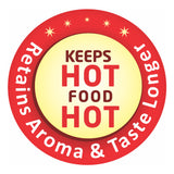 NanoNine Hot Chef Double Wall Insulated Hot Pot Stainless Steel Casserole with Steel Lid