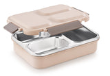 NANONINE BENTO BOX TRIO STAINLESS STEEL INSU-TIFFIN LUNCH PACK (S-633) 275ml+150x2
