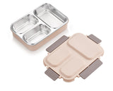 NANONINE BENTO BOX TRIO STAINLESS STEEL INSU-TIFFIN LUNCH PACK (S-633) 275ml+150x2