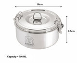 NanoNine Clip-On 700 ml Double Wall Insulated Stainless Steel Lunch Box.