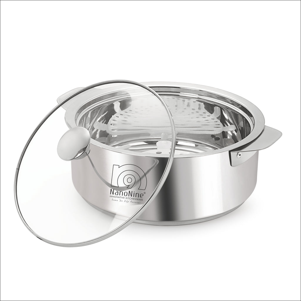 NanoNine Roti Saver 2.55 L Double Wall Insulated Stainless Steel Serve