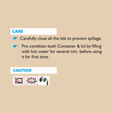NANONINE BENTO BOX TRIO STAINLESS STEEL INSU-TIFFIN LUNCH PACK (S-633) 275ml+150x2