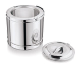 NanoNine Hot Case 15 L Double Wall PUF Insulated Stainless Steel Serving Pot with Steel Insulated Lid.