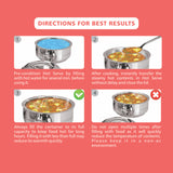 NanoNine Hot Shine 900 ml + 1.4 L + 1.9 L Double Wall Insulated Hot Pot Stainless- Steel Casserole with Steel Lid.