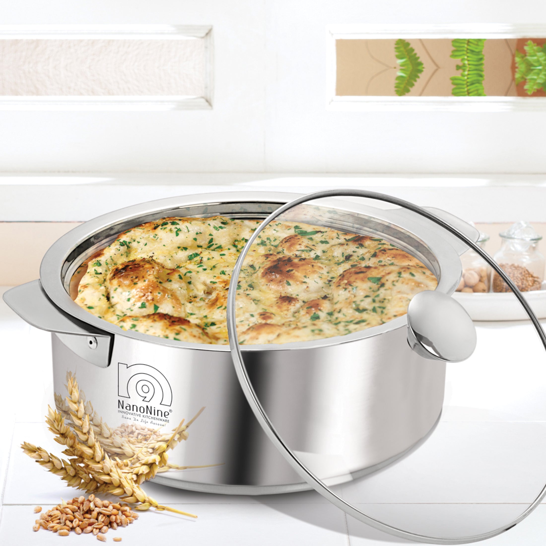 NanoNine Roti Saver 2.55 L Double Wall Insulated Stainless Steel Serve