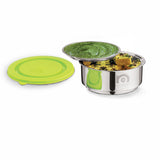 NanoNine Tiffiny Small Pro 375 ml Double Wall Insulated Stainless Steel Lunch Box, Green