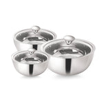 NanoNine Gravy Pot (500ml+900ml+ 1.58ltr) Gift Set No.3 Stainless Steel Insulated Serving Pots & Casseroles