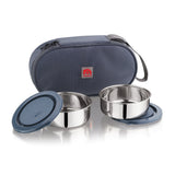 NanoNine Breaktime: Set of 2 (300ml X 2) Single Wall Stainless Steel Lunch Boxes