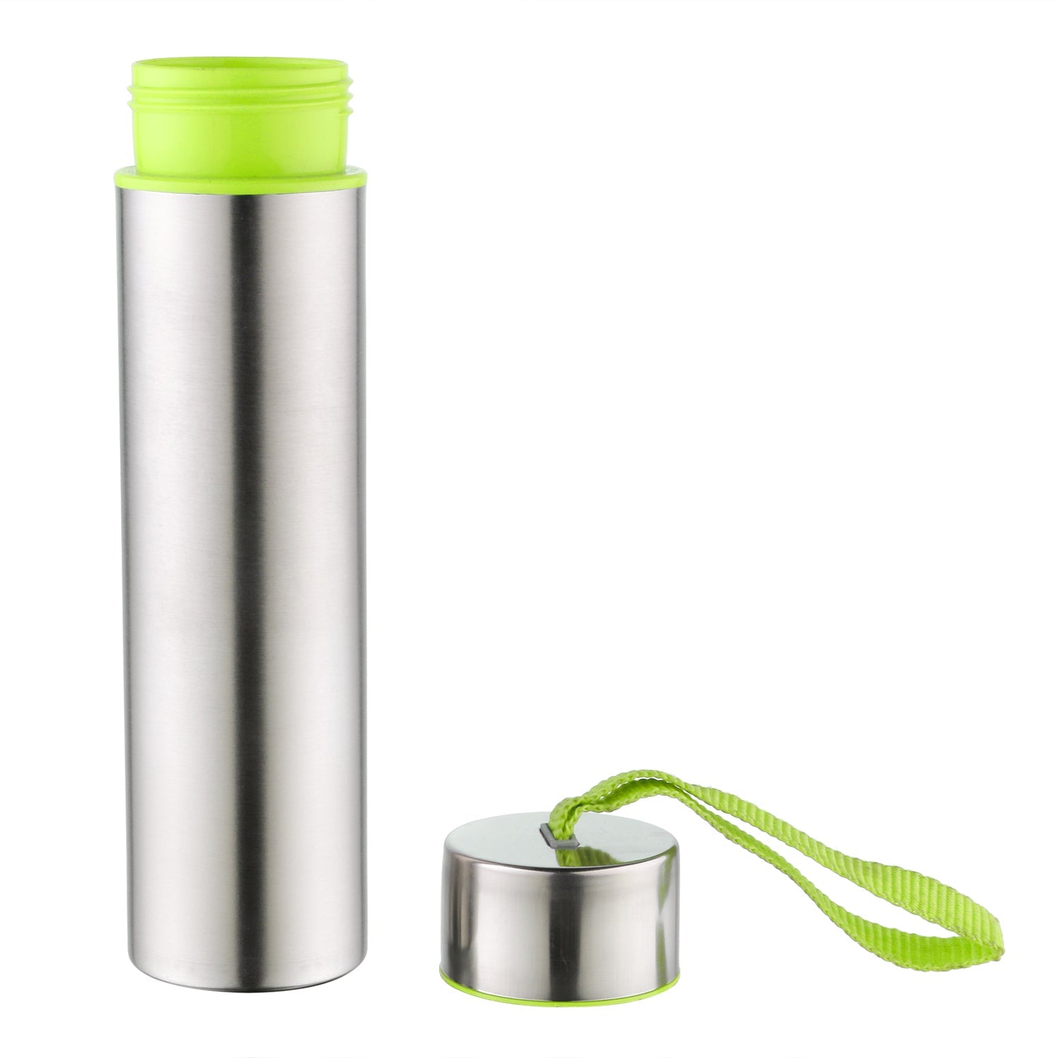 NanoNine Slim Single 300 ml Green Wall Stainless Steel Fridge Water Bottle